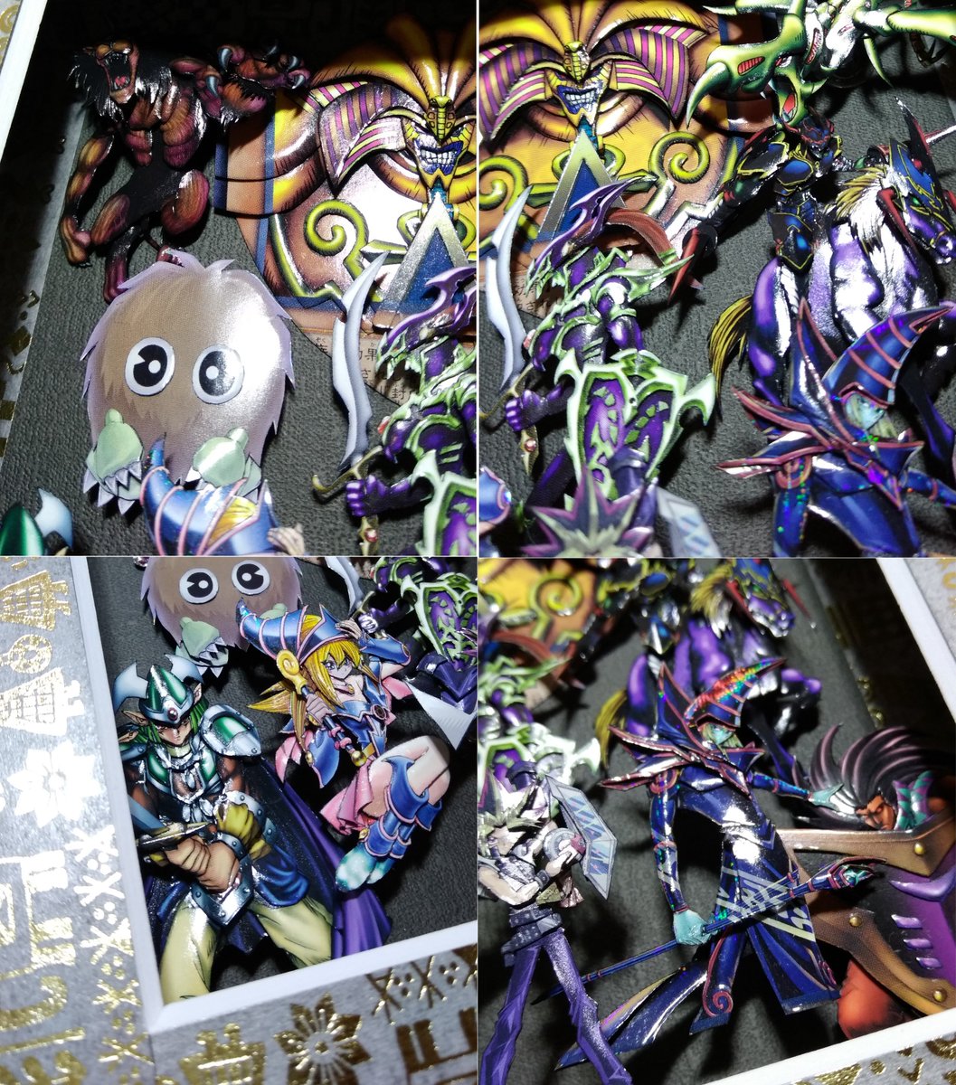 ぱらぴえろ 第33作 決 闘 王 です アテムとその仲間達を集結させたものになります 前回に比べサイズは小さいですが作業量は倍くらいになりました 壁画調のマスキングを使用しヒエラティック感を出してみました リプ先の動画もどうぞ 新作シャドー