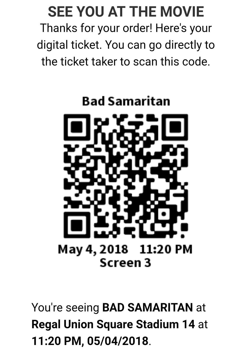 D6Sweety's tweet photo. Saw Bad Samaritan last night @BadSamFilm @LegionMOfficial https://t.co/UTaT9aXpLL