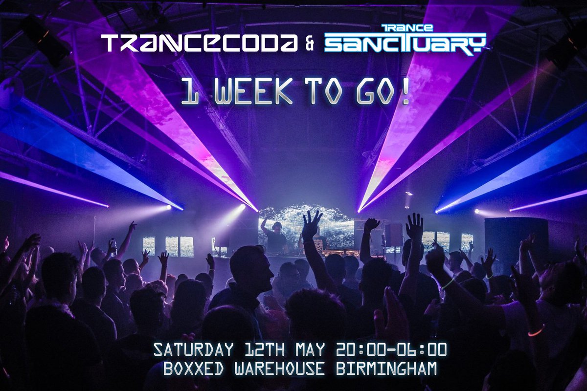 TRANCE SANCTUARY (@trancesanctuary) on Twitter photo There's just 1 week to go until we reach for the laser with <a href="/Trancecoda/">Trancecoda</a> featuring <a href="/eddiehalliwell/">Eddie Halliwell</a> <a href="/alexmorph/">Alex M.O.R.P.H.</a> <a href="/AshWallbridge/">Ashley Wallbridge</a> <a href="/grummmusic/">G R U M</a> @mennodejong <a href="/djpaulthomas/">Paul Thomas</a> + many more. Tickets - bit.ly/2pMjmLT #trancefamily #trance There's just 1 week to go until we reach for the laser with <a href="/Trancecoda/">Trancecoda</a> featuring <a href="/eddiehalliwell/">Eddie Halliwell</a> <a href="/alexmorph/">Alex M.O.R.P.H.</a> <a href="/AshWallbridge/">Ashley Wallbridge</a> <a href="/grummmusic/">G R U M</a> @mennodejong <a href="/djpaulthomas/">Paul Thomas</a> + many more. Tickets - bit.ly/2pMjmLT #trancefamily #trance