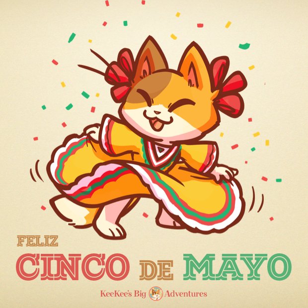 KeeKeeAdventure's tweet image. Feliz Cinco de Mayo! &amp;gt;^..^&amp;lt;