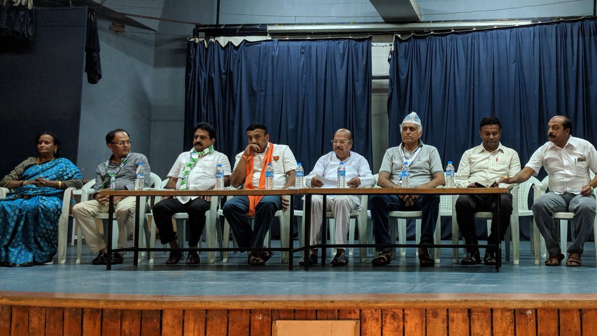 Discussing issues straight from local residents of Basavangudi Bangalore at PES college #KarnatakaElections2018