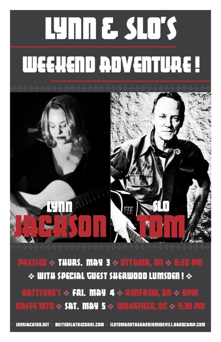 Tonight <a href="/LynnJackson74/">Lynn Jackson</a> &amp; <a href="/AndTheHDs/">Slo' Tom</a> conclude their weekend adventure <a href="/kaffe1870/">Kaffe 1870</a>.  You’ll laugh, you’ll cry, you’ll wave at #williewall !!  Hi Willie !!