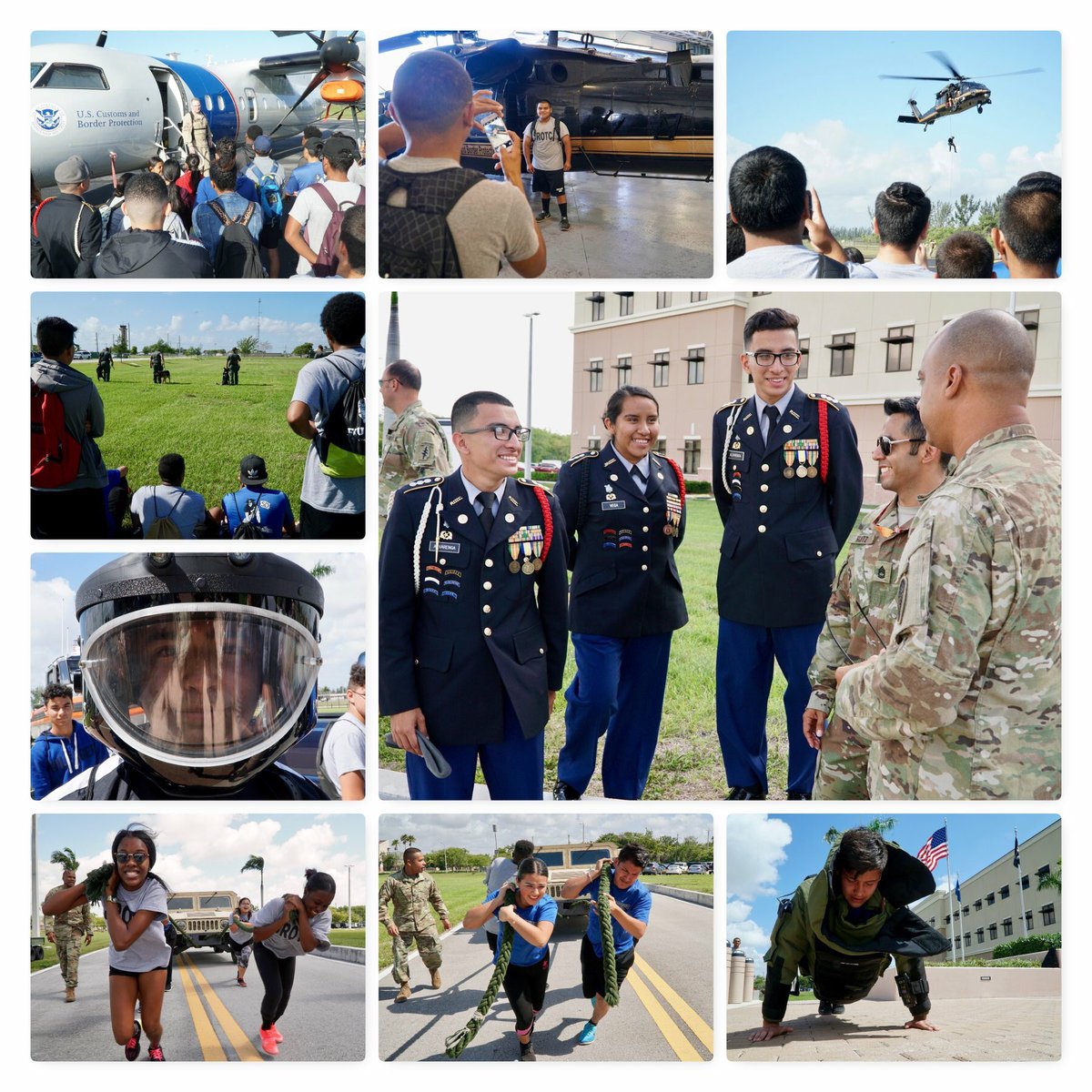 SOCSOUTH's tweet photo. Special Operations Command South hosted JROTC cadets from South Dade Senior High at Homestead Air Reserve Base, FLA, May 3, 2018 in support of SOCSOUTH Military Assistance Program. #SOCMAP is an ongoing effort to strengthen ties with the residents of Miami-Dade County. #community https://t.co/yoiPlLwT7O
