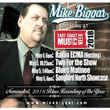 Today @mikebiggar commences his tour of Halifax !!  3 shows in one day !  He’s like Phil Collins minus the Concorde !  @EastCoastMusic #roadwarrior