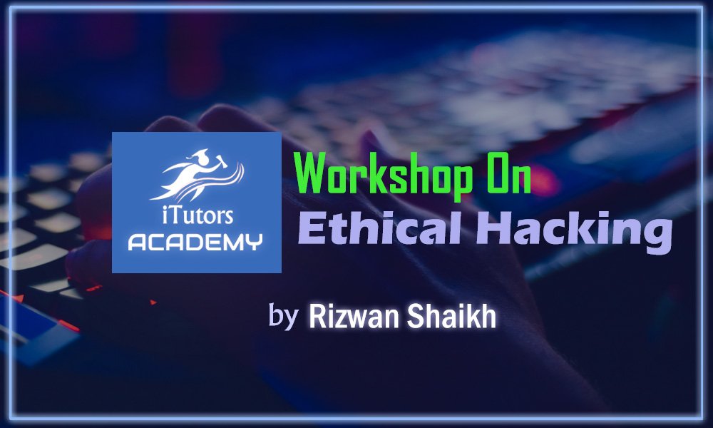 iTutorsacademy's tweet photo. After Successfull Seminar on ethical hacking
iTutors Academy is going to conduct #Thane 's #biggest Workshop on #ethical #hacking by Pristine InfoSolutions
Speaker: Rizwan Shaikh
Founder of Pristine Infosoltions/India's top most ethical hacker #hackingworkshop https://t.co/JpXM3gyjsv