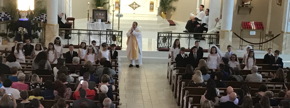 StMaryRockwood's tweet photo. Happy First Holy Communion to our 2nd graders!  We’re so proud of you!
#SMRRockets https://t.co/O7xQbmGmmj