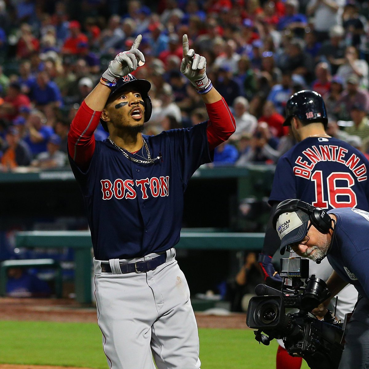 RedSox's tweet photo. Your league-leader in: 
AVG (.365)
HR (13)
R (34)
SLG (.856)
OPS (1.298) https://t.co/IAamoRFKUd