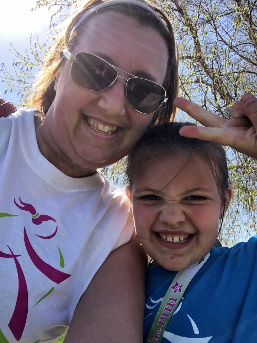 We did it! Londyn and I completed our 1st 5K together! #dontquit. Thanks GOTR!