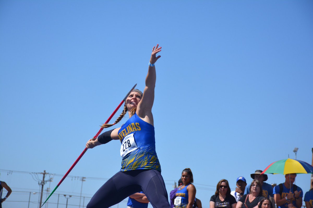 JavelinaTFXC's tweet image. Madeleine Maltais finishes second in the javelin throw! She reached 39 meters to lock up a silver medal! 🥈

#LSCtrack
#JavelinaSTRONG