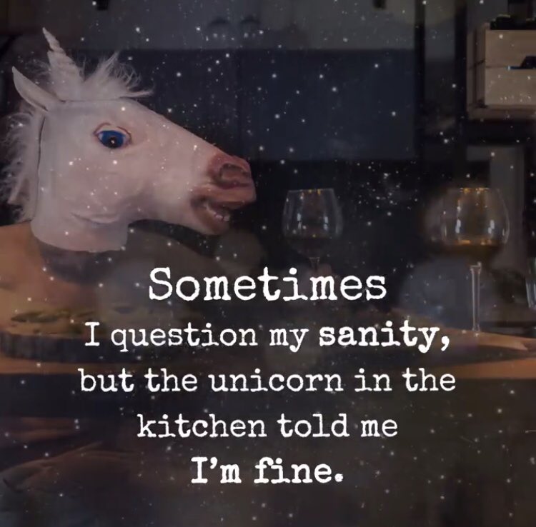 LotteMikkelsenQ's tweet photo. For sure 😳😊 Credit to #WeirdPeople #myunicornisagreatadvisor #laughteryogauk @LaughterYogaUK #smilemore #daftthings #laughter #saturdayscribbles #BankHoliday #youreverydaylaughterqueen @LaughterLondon https://t.co/UWUdzmV4Uf