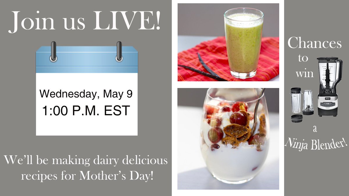 AmericanDairyNE's tweet photo. Did you know May is National Osteoporosis Month? We’ll be demoing two delicious recipes high in calcium during our FB Live with @AmyGorin on Wed., 5/9 at 1:00 P.M. EST. https://t.co/jlMqrvYpTC https://t.co/mLWYhb0Tbm