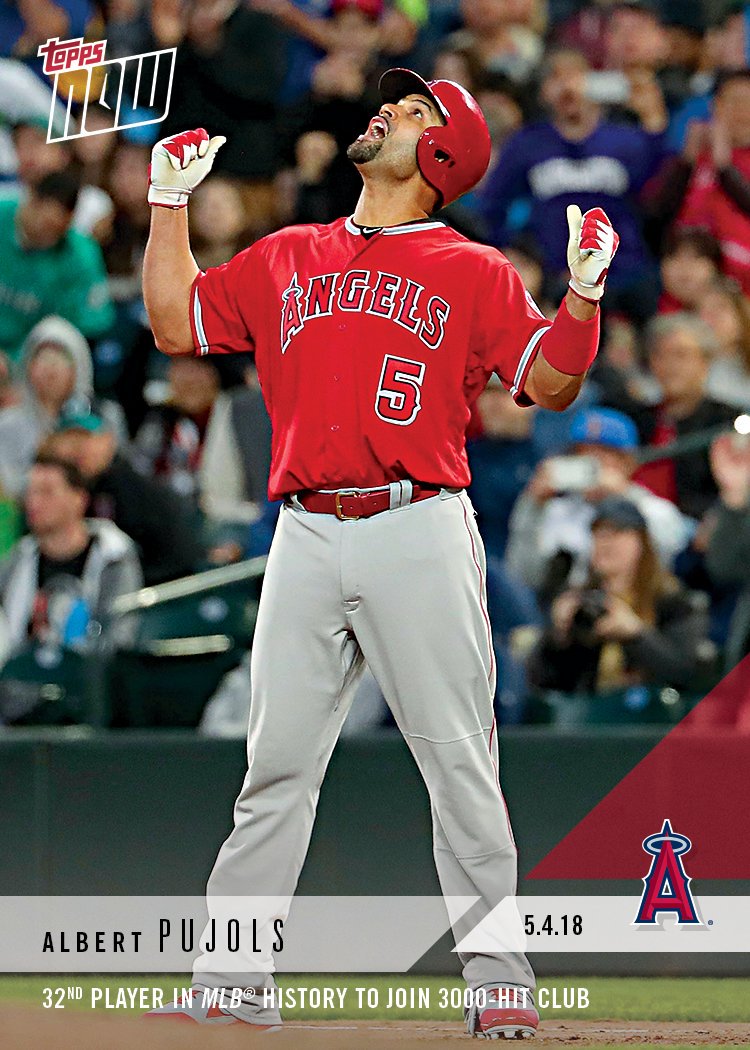 What a thrilling night to share with <a href="/PujolsFive/">Albert Pujols</a> getting his 3,000th career hit. Grab a #TOPPSNOW card of this special moment from @topps for a limited time:goo.gl/iL3Diu #Pujols3k #ToppsPartner