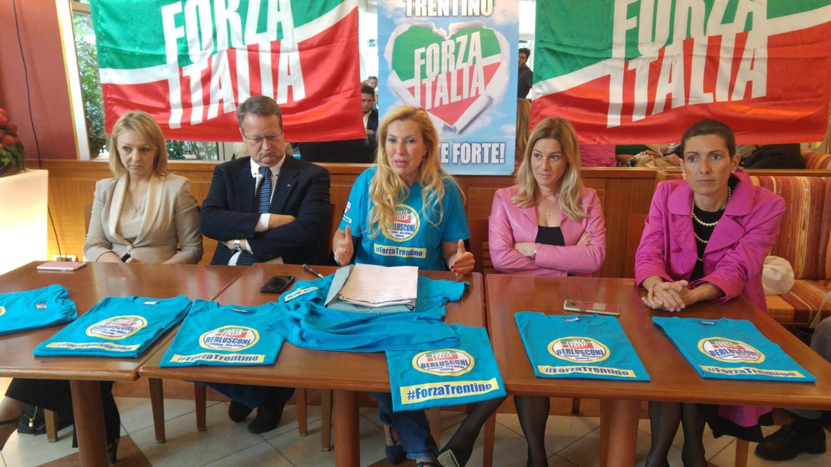 TgrRaiTrentino's tweet image. La mobilitazione di #ForzaItalia in vista delle provinciali di ottobre. @BiancofioreMiky @DonaConzatti @ElenaTestor Maurizio #Perego e Manuela #Bottamedi