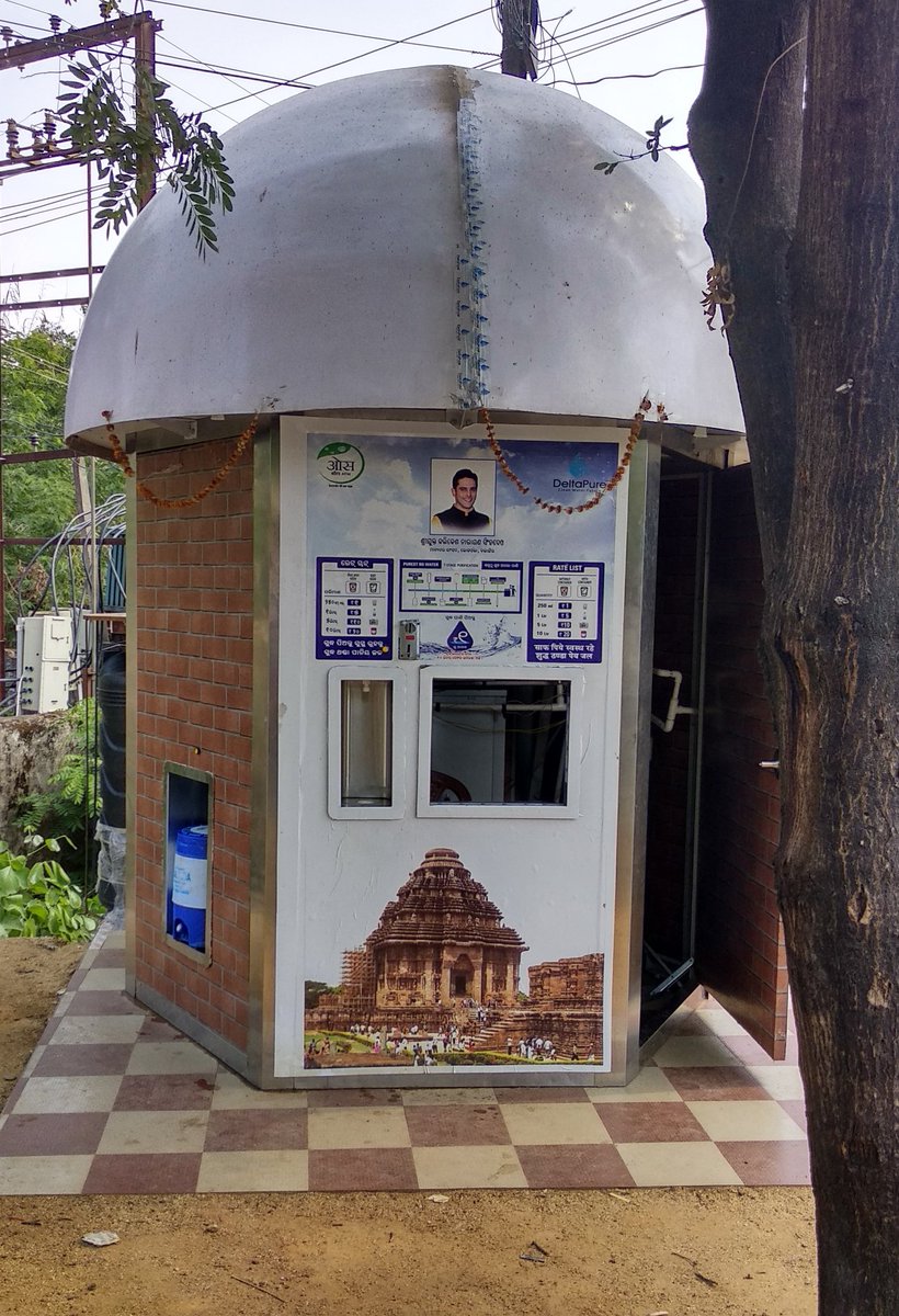 Establishment of a cold purified drinking water point saw today at #ChildrensPark chowk at very nominal rate, by @DeoKalikesh . Much need of the hour, in areas like #Bolangir where temp touches to 50 degree Celsius.