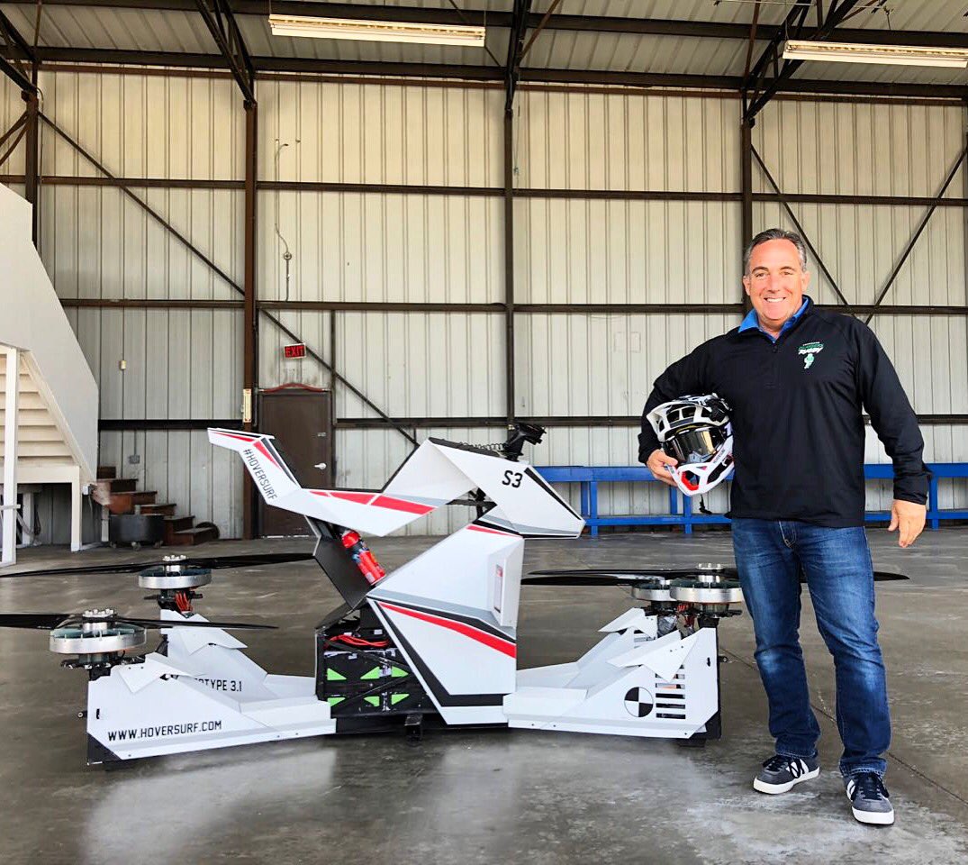 We had the pleasure yesterday to host former TOPGUN Commander Jim DiMatteo, who is now Race Director of the Red Bull Air Race. We were honored to demonstrate and have Jim get a feel for the Hover-1. Thank you Jim for stopping by and seeing what we are all about! #aviation