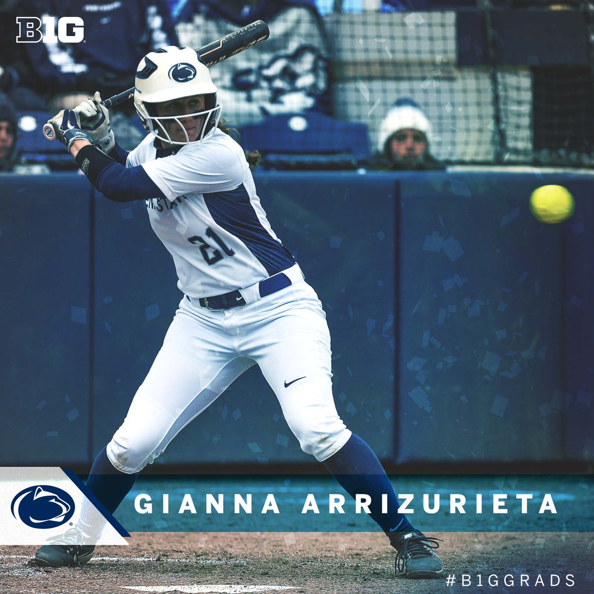 Two-time Academic All-Big Ten honoree Gianna Arrizurieta of <a href="/PennStateSB/">Penn State Softball</a> graduates with a degree in biochemistry and molecular biology. #B1GGrads
