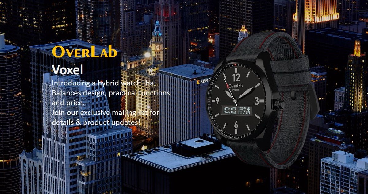 OverLab_Design's tweet photo. May OverLab presents the first project excitingly, VOXEL, a collection of a hybrid watch. Stay tuned!
#OverLab #Voxel #HybridWatch #SmartWatch #iOS #Android https://t.co/cJcoVTHakl
