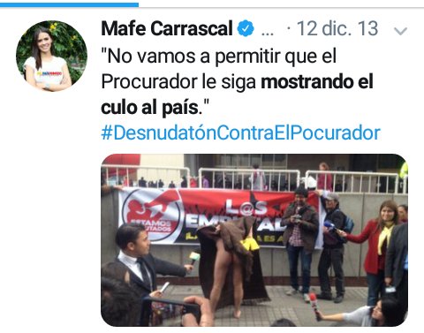 el_archivista's tweet photo. A la novia del hijo de Petro le indigna ver que "usen" mujeres en Bikini para repartir publicidad política, Pero en Bogotá alentaba y celebraba que se quitarán TODA la ropa frente a la procuraduria para hacer política... https://t.co/hh8HhB3maa