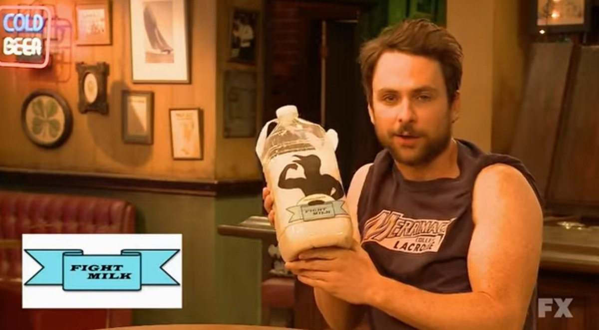 ItsAlwaysSunnyQ's tweet photo. "I drink it every morning to fight like a crow." https://t.co/AATNTb8mc2