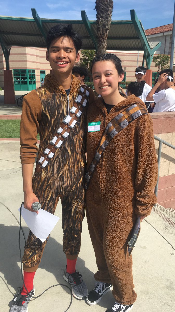 Special shoutout to these two! Kaia and Sean ran the show with ease. Bonus points for wearing Chewbacca onesies in 95 degree weather👏🏼👏🏼 <a href="/ERHSLC/">ERHS Link Crew</a>