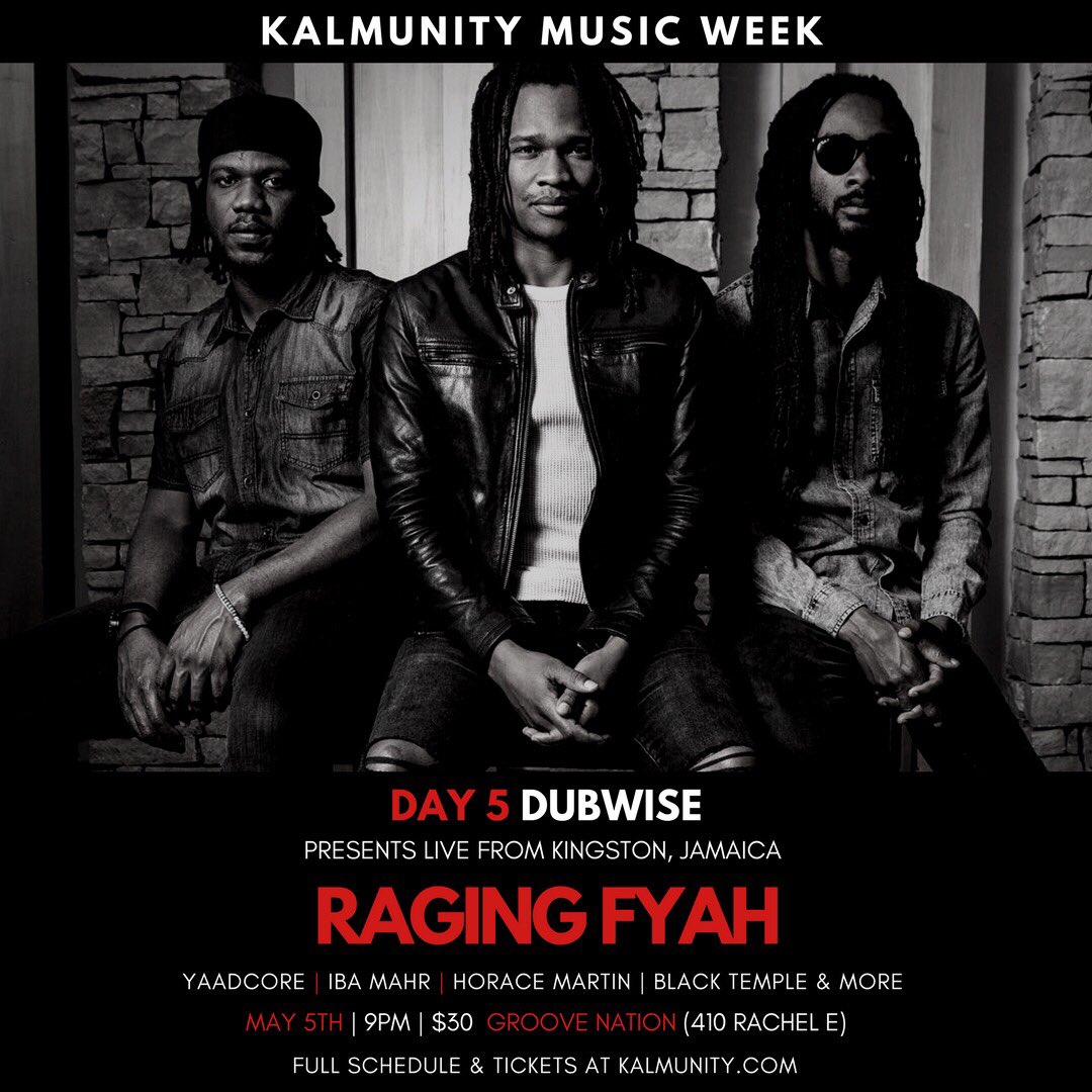 NatashaVonC's tweet photo. SHOWTIME! Tonight @ragingfyah performs center stage at #KalmunityMusicWeek in Montreal! Fans are excited to hear “Dash Wata,” “Raggamuffin” and “Everlasting” BUT they want to hear the BIG CHUNE “Rebel!” 🔊🔊🔊🆙
#ComingInHot 📻📺🙌🏾 https://t.co/E484ap3ub1