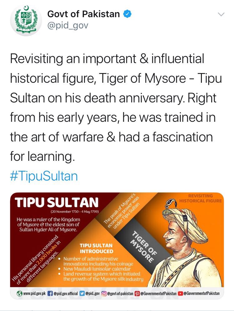 AmitShah's tweet photo. Congress and Pakistan have amazing telepathy.

Yesterday Pakistan Government remembered Tipu Sultan, whose Jayanti Congress marks with fanfare and today Mr. Mani Shankar Aiyar admires Jinnah. 

Be it Gujarat or Karnataka polls, I fail to understand why Congress involves Pakistan! https://t.co/isH9GmgET2