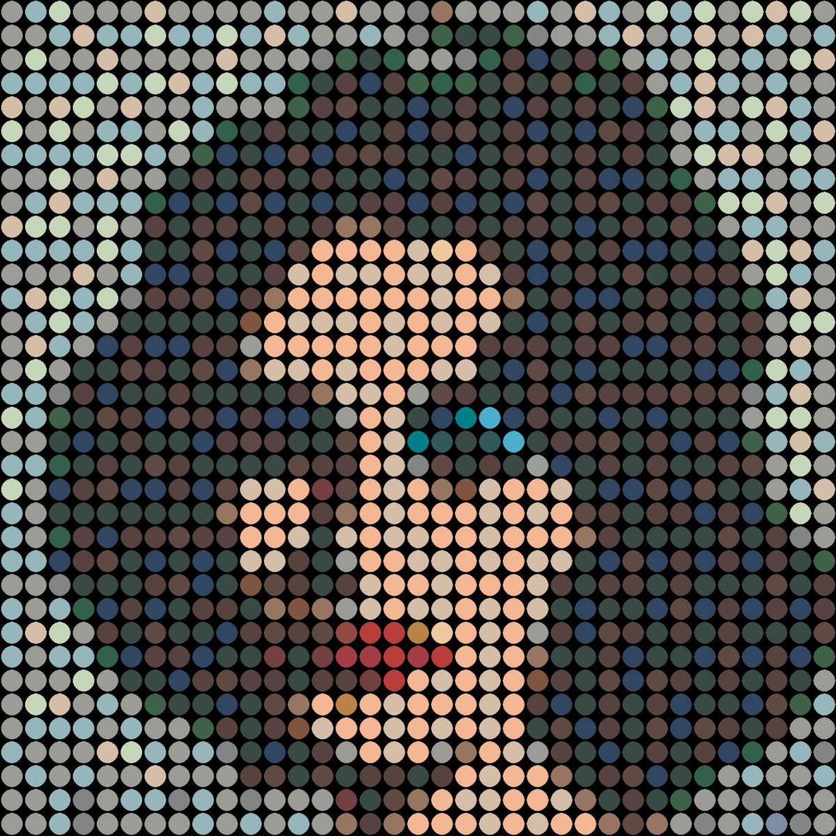 Liz Taylor Dots - @dimitriospopart preparing for "Pointillism Revisited" | May 10th at <a href="/guyhepner/">Guy Hepner</a> with @taxcollection