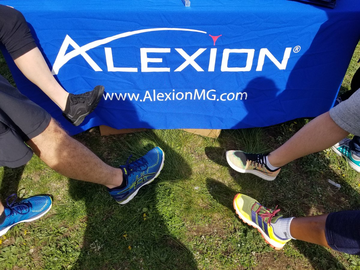 AlexionPharma's tweet photo. Alexion employees are putting our sneakers on to help raise awareness of #mysatheniagravis! We’re ready to walk in today’s @MG_Walk taking place in #Boston. See you there! #MGwalk #MGstrong https://t.co/pQEMN5pD9O