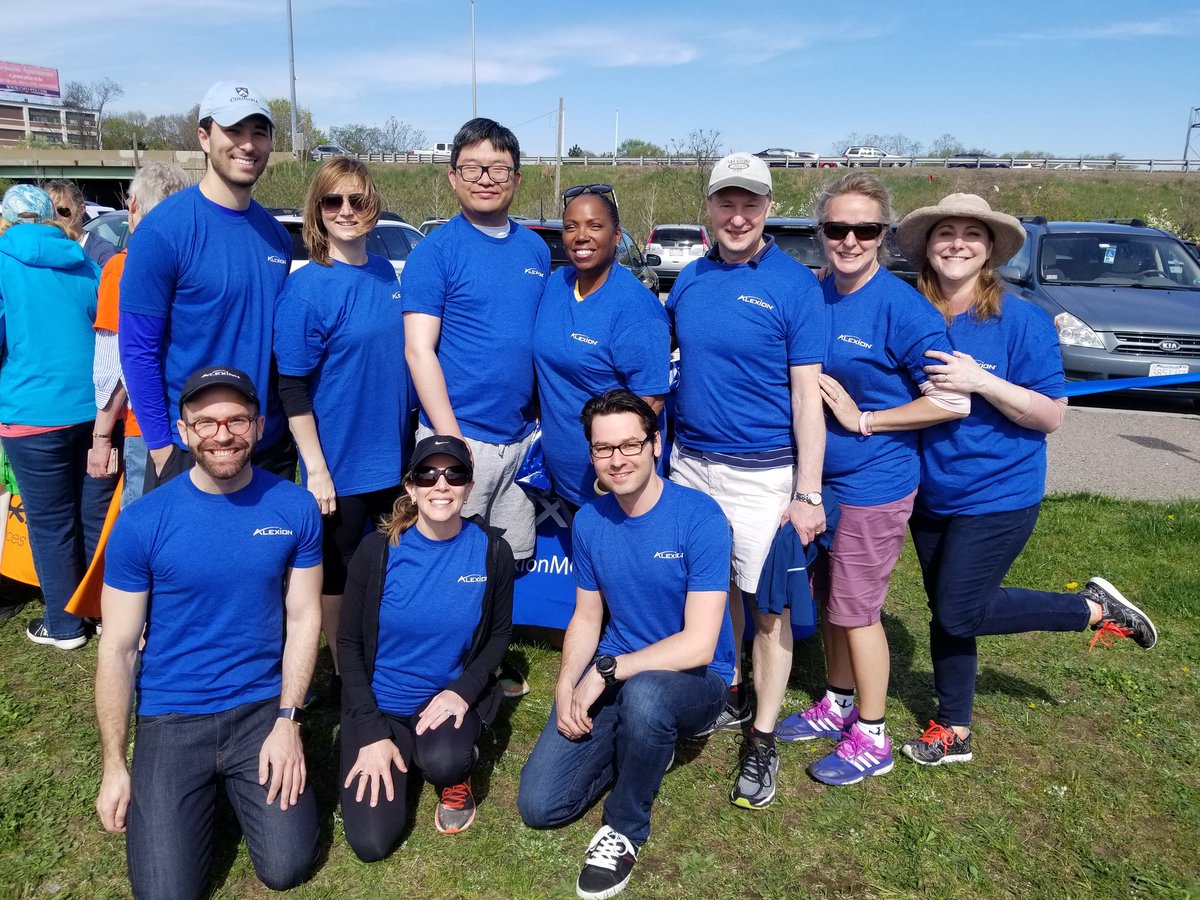 AlexionPharma's tweet photo. Alexion employees are putting our sneakers on to help raise awareness of #mysatheniagravis! We’re ready to walk in today’s @MG_Walk taking place in #Boston. See you there! #MGwalk #MGstrong https://t.co/pQEMN5pD9O