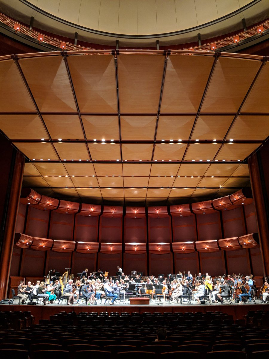 At the rehearsal of <a href="/londonsymphony/">London Symphony Orchestra</a> at <a href="/NJPAC/">New Jersey Performing Arts Center</a> this morning.
