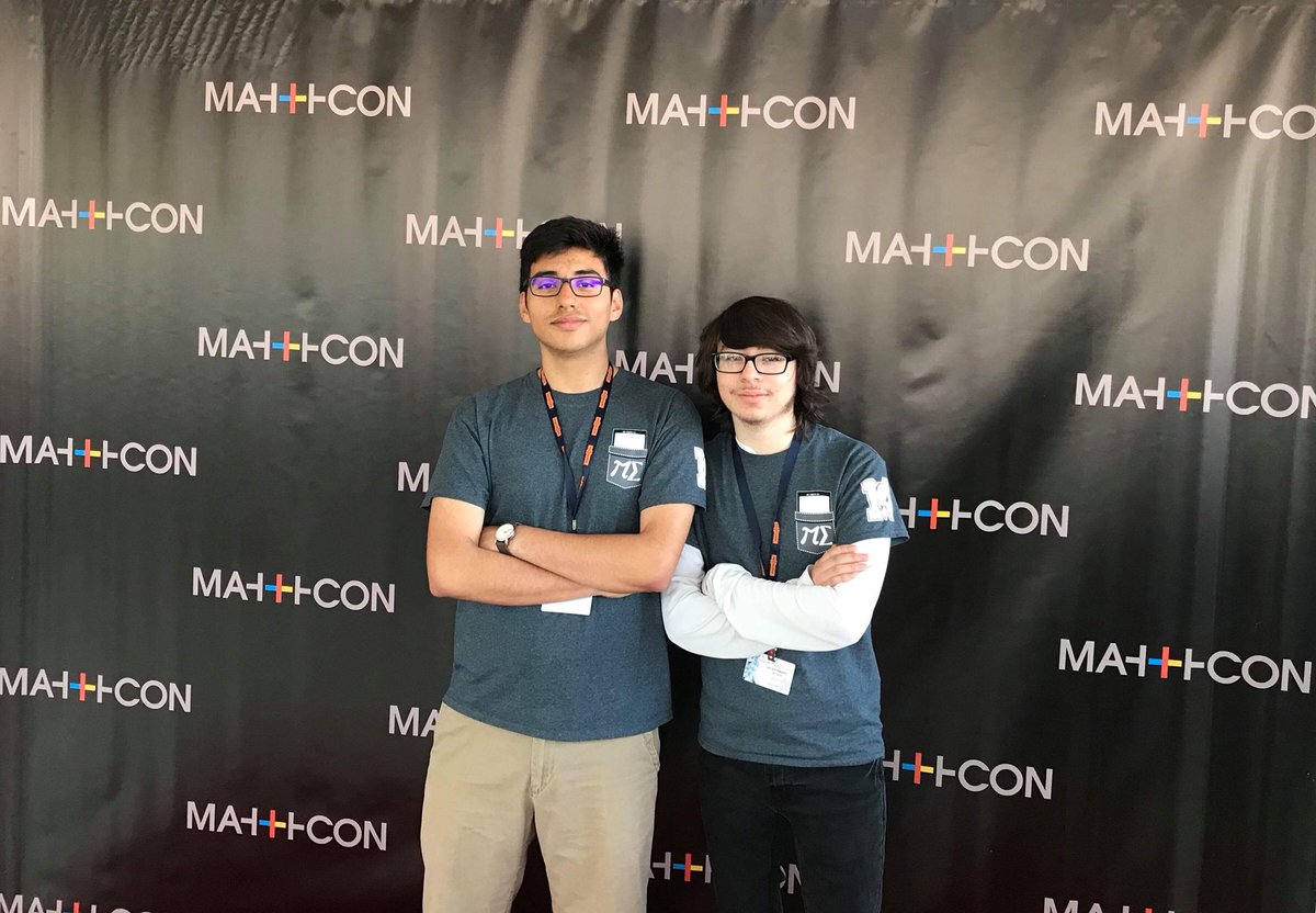 DaxThePrince's tweet image. Out here representing the Mathletes at UIC for #MathCON2018