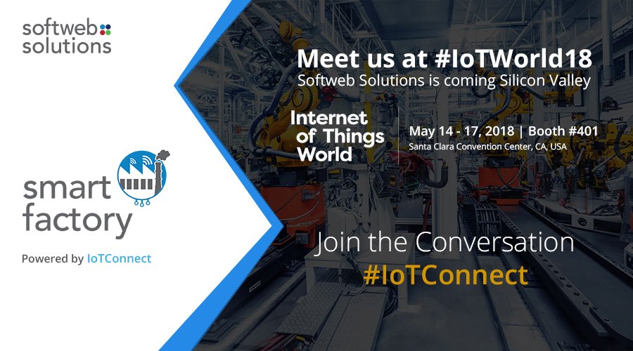 softwebchicago's tweet photo. Join us at IoT World 2018 and see how you can take your production line monitoring beyond just automation using IoTConnect. Book you appointment here - https://t.co/gPsm3oesZJ
#IoT #IoTW18 #IoTConnect https://t.co/Q9aPlXmshy