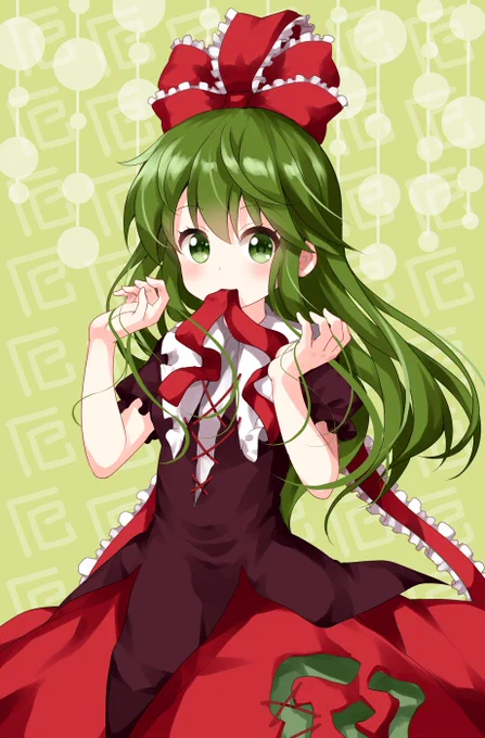 #深夜の真剣お絵描き60分一本勝負 鍵山雛 