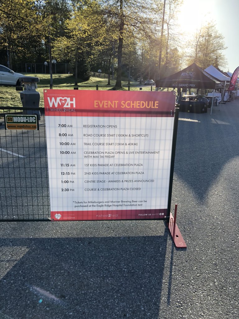 Our schedule for today... #Wheel2Heal  #erhf #w2h