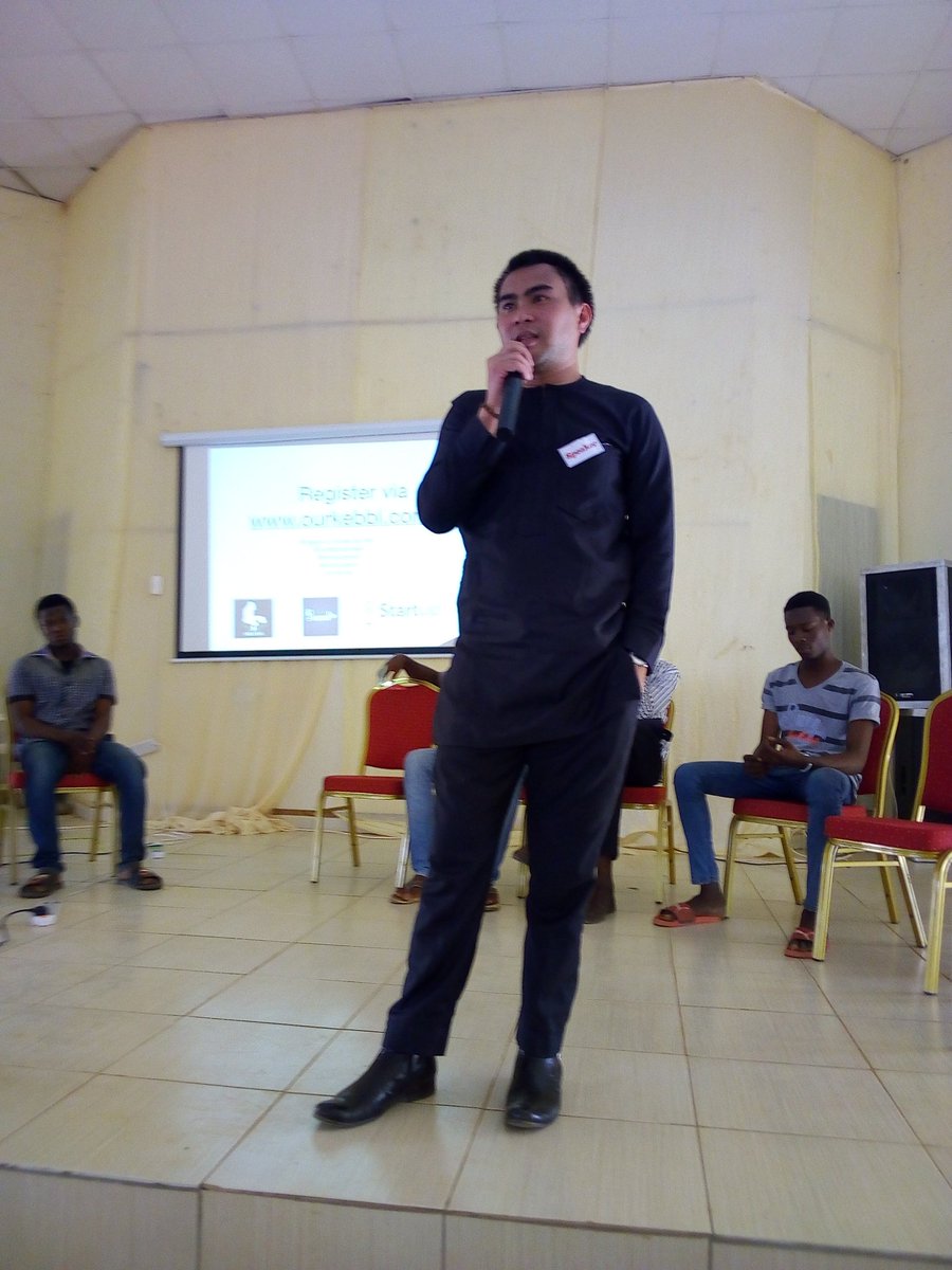 Bobbylv1's tweet photo. "Bridging the Gap Between ICT &amp; Agriculture" by Raymond C. Chen, Founder, Agribooth #StartUpKebbi https://t.co/PWE3jLX2Tf