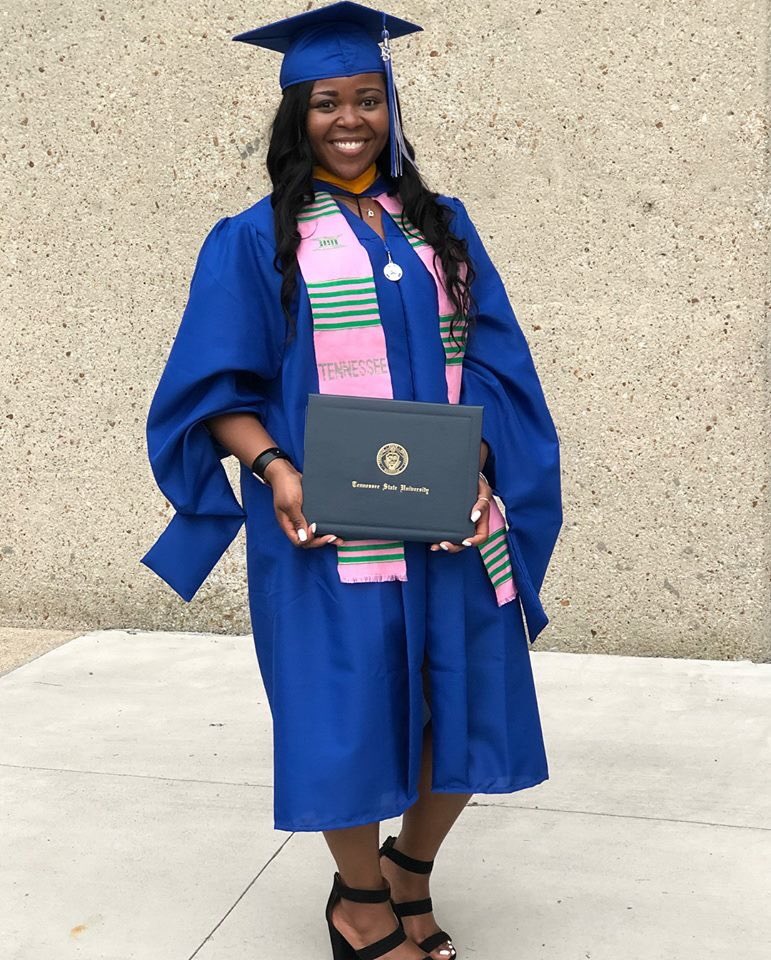 SocialMediaADO's tweet photo. Congratulations to our chapter member Latoya Hannah. She received Masters of Science in Nursing from Tennessee State University. She will work as Nurse Practitioner. Alpha Delta Omega is proud of your accomplishments. #alphadeltaomega #aka1908 https://t.co/cgjUrR5Di8