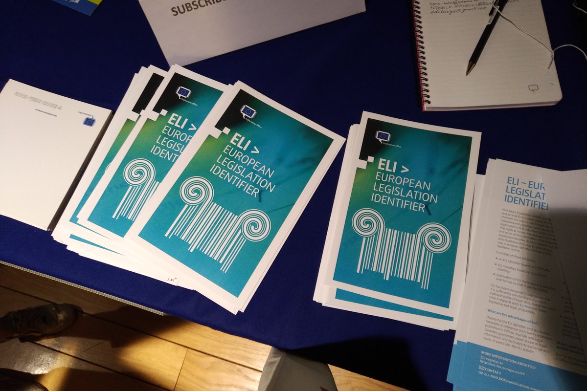 mwkuster's tweet photo. Two ELIs during today's #openday in Brussels .both in the service of European citizens #europeanlegislationidentifier https://t.co/pkIsUdVWIg