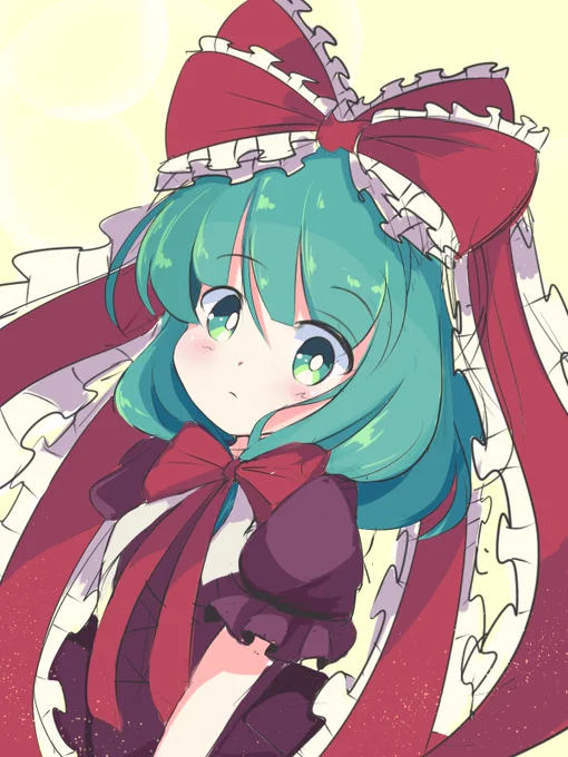 #深夜の真剣お絵描き60分一本勝負
厄神様 