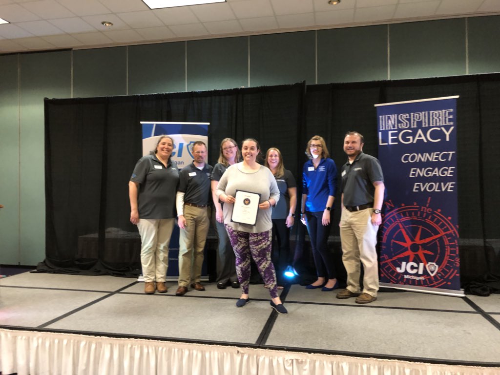 JCIKalamazoo's tweet photo. #kalamacool taking home the first skills competition award of the weekend! #filmit #gotina. #jcimi https://t.co/LMt5JZY1hb