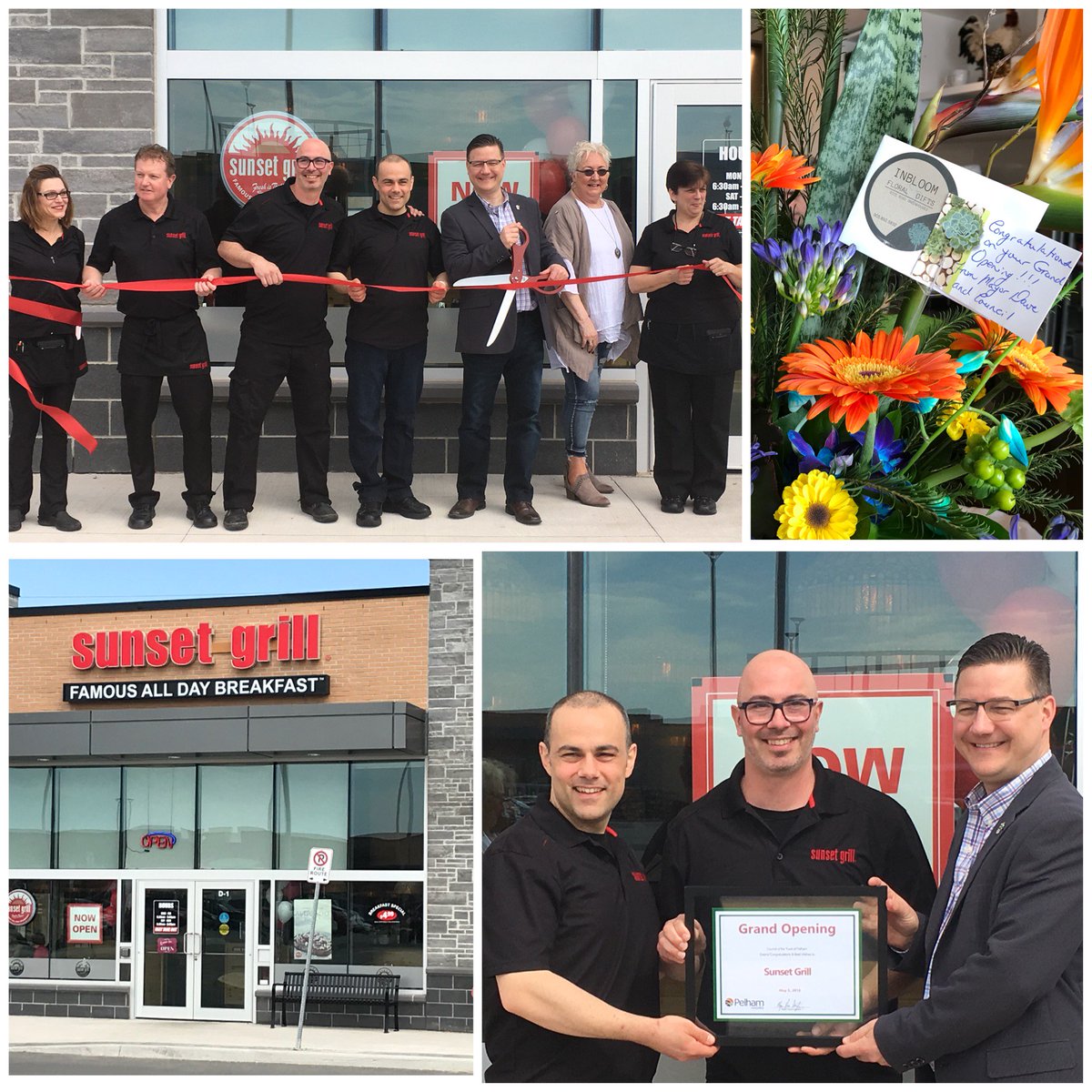 Dave_Augustyn's tweet photo. Congratulations to Nik and Nick, owners of the new Sunset Grill Restaurant in #Fonthill, on your Grand Opening today! Best wishes and thanks for investing with your business in #Pelham.
Be sure to check out the delicious food and friendly staff! @SunsetGrillCA #ImprovingPelham https://t.co/XjBjgk83FL