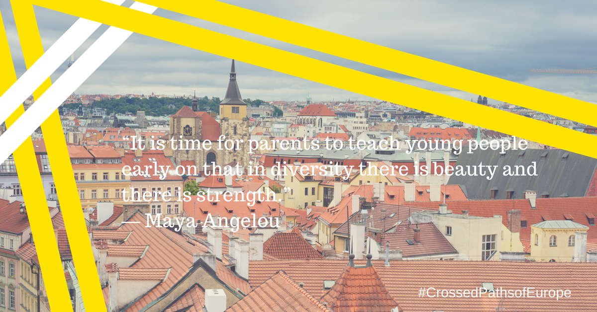 crossedpathsEU's tweet photo. “It is #time for parents to teach young people early on that in #diversity there is #beauty and there is strength.”
— Maya Angelou
#CrossedPathsofEurope https://t.co/V8d2Aktxgf