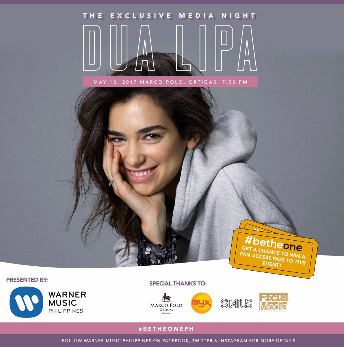 DuaLipaPHIL's tweet photo. It's almost a year since Dua Lipa came to the Philippines for the first time.

We miss you so much @DUALIPA 💜🇵🇭 https://t.co/IUwtsMRiuH