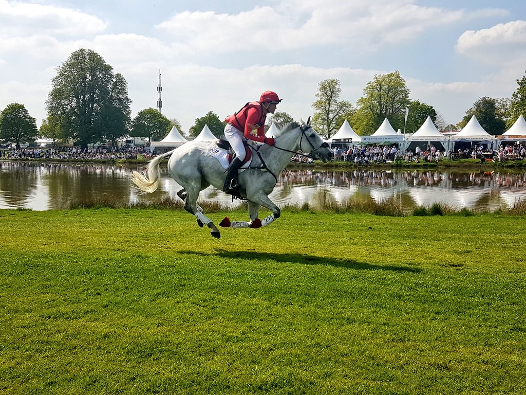 We caught <a href="/TapnerEventing/">Paul Tapner</a> in action earlier <a href="/bhorsetrials/">Badminton Horse Trials</a>! #MMBHT