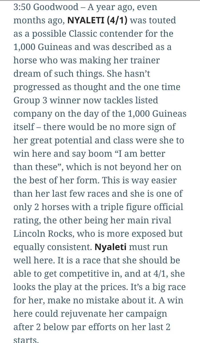 ThePuntersPal1's tweet photo. GO ON NYALETI YOU GOOD'UN!!!!! 😍😍😍😍😍😍

YESSSSSSS!!! 👊👊👊👊

BACK IN THE BIG TIME!!! 

#LoveThisHorse #SorryForCaps https://t.co/pO4PBKDzZo