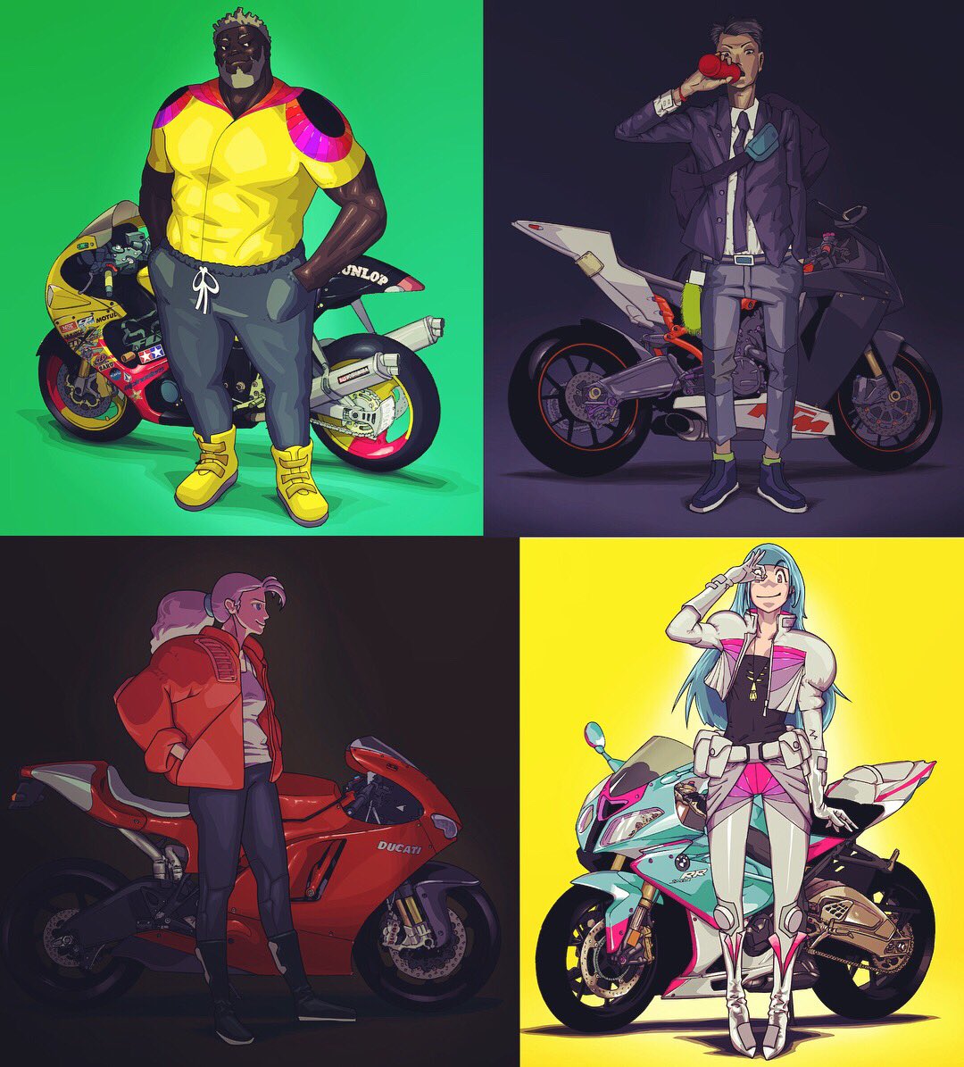 山崎義太郎 Sur Twitter スーパースポーツポートレイト 修正完了かな S1000rr デスモセディチ 隼 Rc8 バイク イラスト バイク好き バイク乗り Motorcycle Supersports Biker Bikelife バイクのある風景 バイク オートバイ バイク日和 T Co