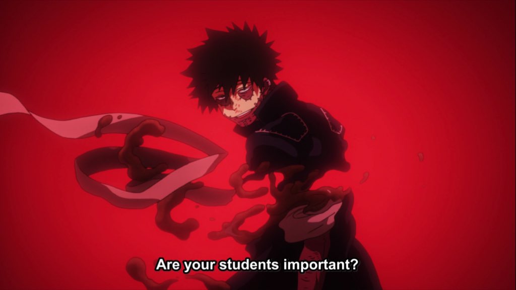 HeavenlySav_'s tweet photo. Dabi clone getting destroyed by eraser head 😭😭 - Episode 43 of My Hero Academia! https://t.co/J6GsTQGHoe