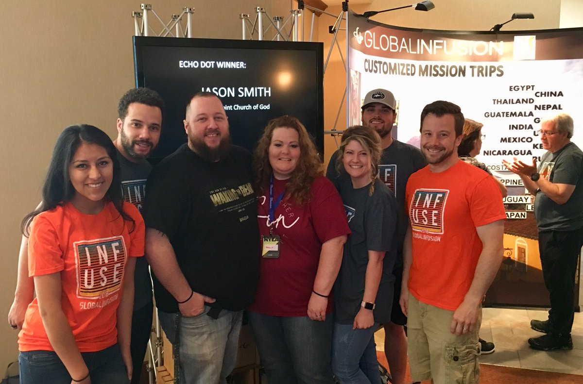 giadventures's tweet photo. Congratulations to Jason Smith, from The Point Church of God in Tecumseh, MI - he is our Echo Dot winner at @nylaconf https://t.co/iO6lWD182t