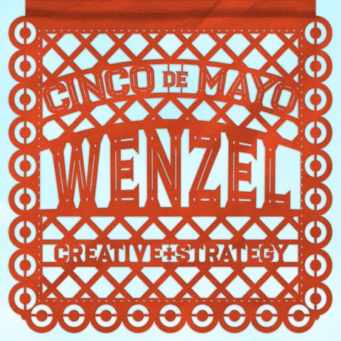 wenzelcreative's tweet photo. Feliz Cinco de Mayo!
.
.
#CincoDeMayo #CincoDeMayo2018 #papelpicado #fiesta #fun #design#creative #WenzelCreativeStrategy https://t.co/f2tvxbdqdi