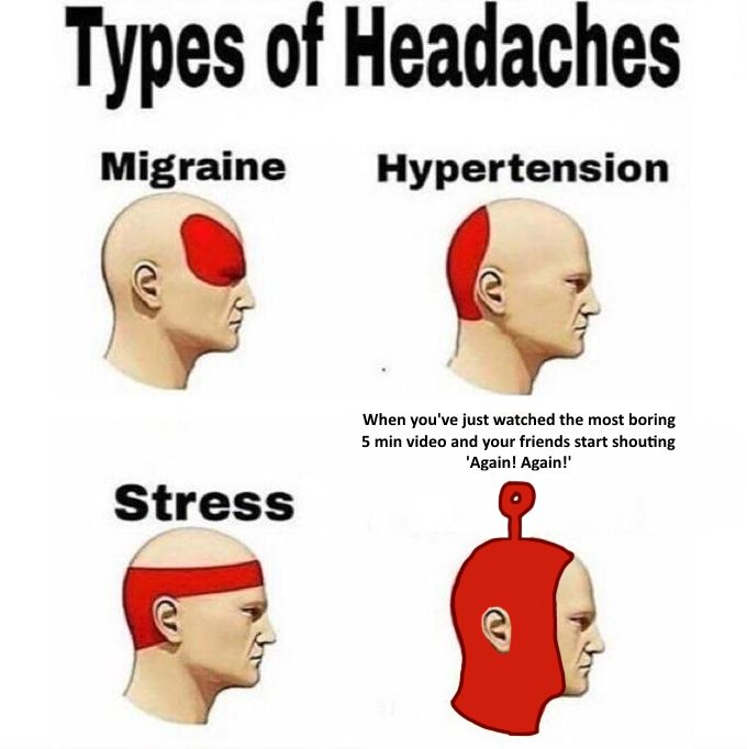 tomjohnson65444's tweet photo. Types of Headaches (My Version) #comic #comics #comcistrip #comicstrips #webcomic #webcomics #funny #headache #typesofheadache https://t.co/W9m15C3dKu
