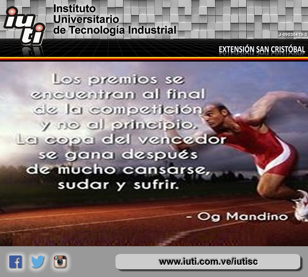 iuti_sc's tweet photo. #administracion #contaduria #relacionesindustriales #bancayfinanzas #administracionindustrial #mantenimientomecanico #produccionindustrial #carreras #iuti https://t.co/4FYPeUu9mY